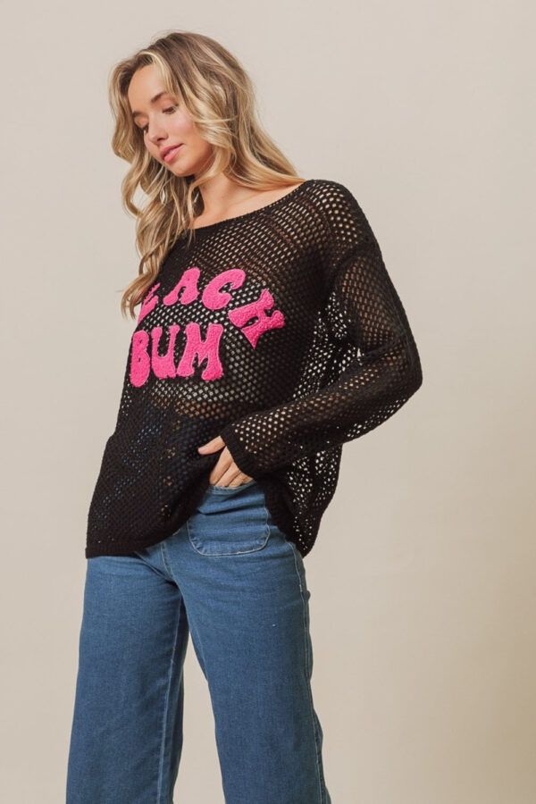 BiBi BEACH BUM Embroidered Knit Cover Up - Image 3