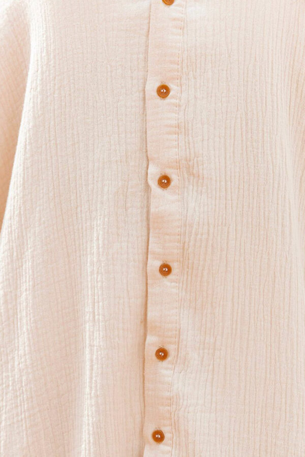 Slit Button Up Shirt Dress - Image 4