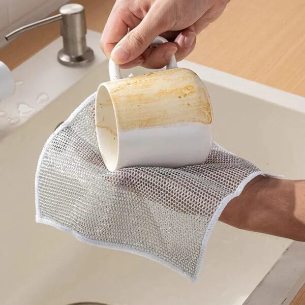 Non-scratch Wire Dishwashing Rags (Set of 10) - Image 7