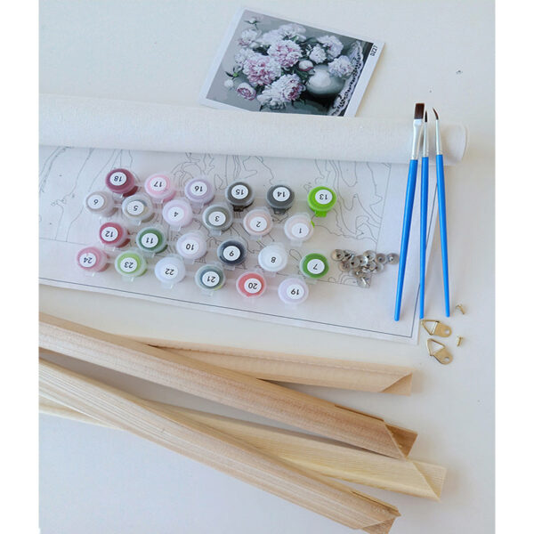 Lotus Flowers - DIY Painting By Numbers Kit - Image 2