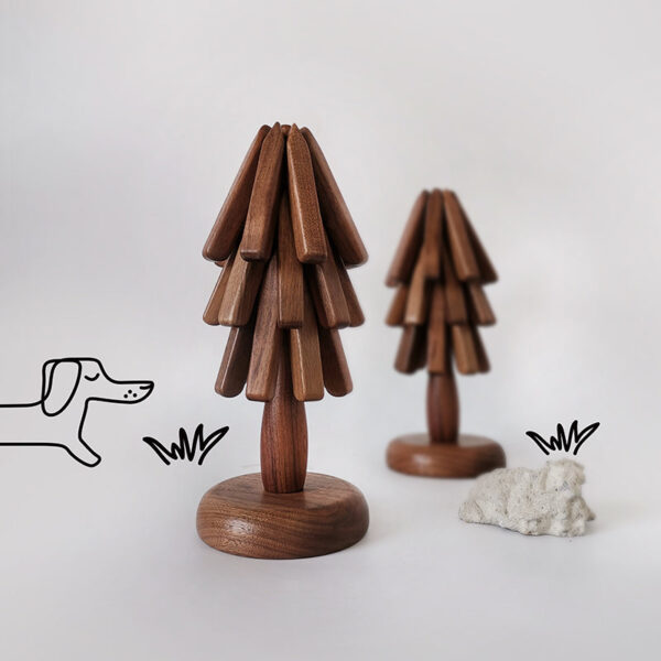 Artistic Walnut Tree Table Mat - Image 3
