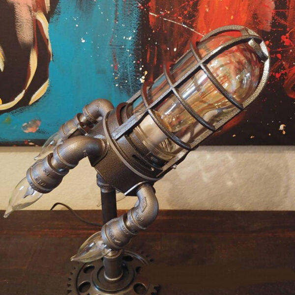 Steam Punk Rocket Lamp - Image 3