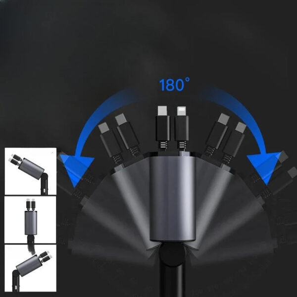 Fast Charge Retractable Car Charger - Image 4