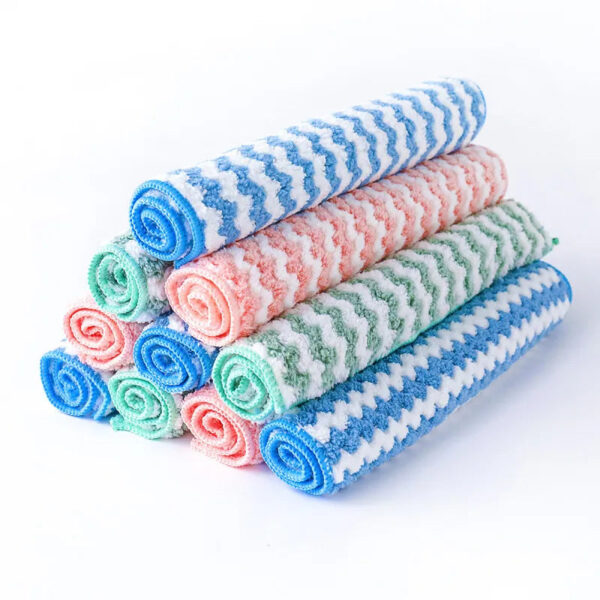 Soft Microfiber Dishwashing Cloths (Set of 10) - Image 4