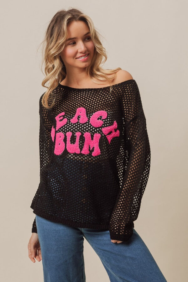 BiBi BEACH BUM Embroidered Knit Cover Up - Image 4
