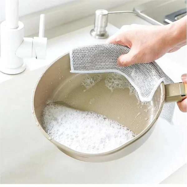 Non-scratch Wire Dishwashing Rags (Set of 10) - Image 5