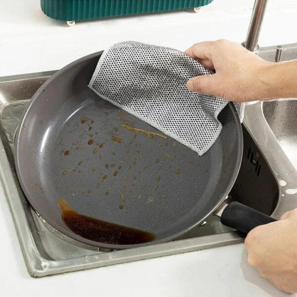 Non-scratch Wire Dishwashing Rags (Set of 10) - Image 2