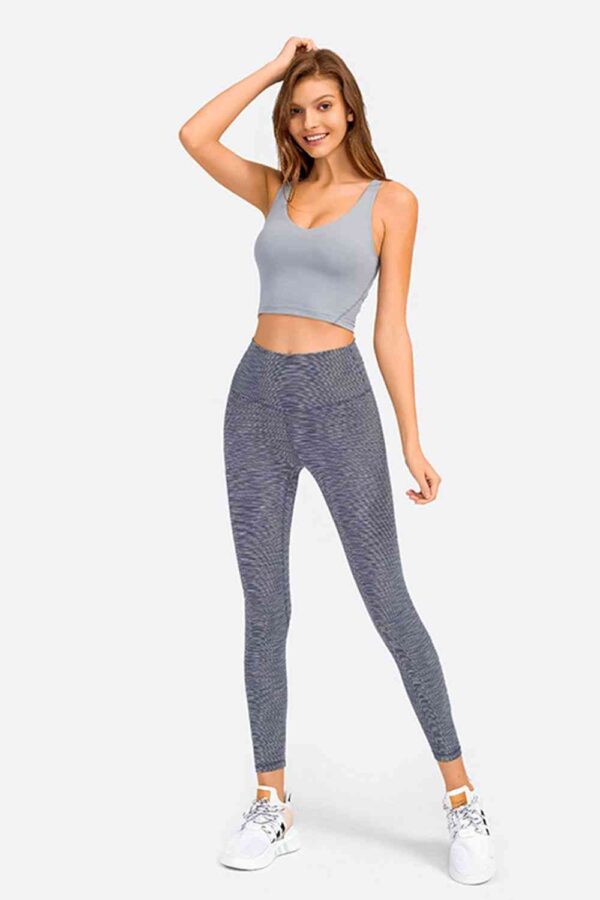 Deep V-Neck Crop Sports Bra - Image 8