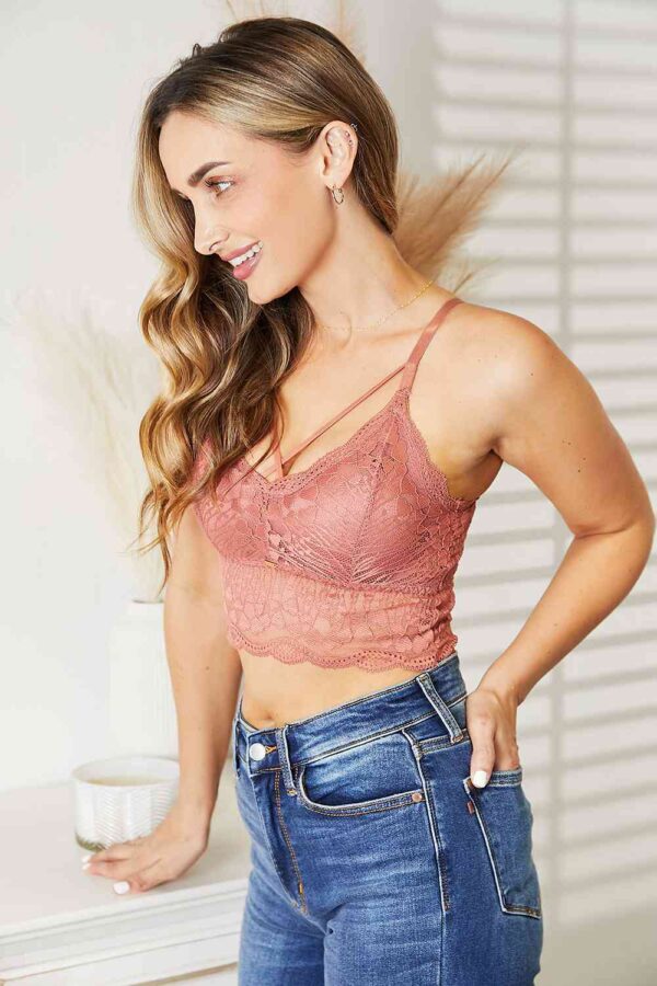 JadyK Luna Crisscross Front Lace Bralette - Image 3