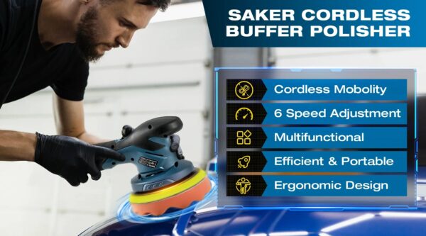 Saker Cordless Car Polisher - Image 3