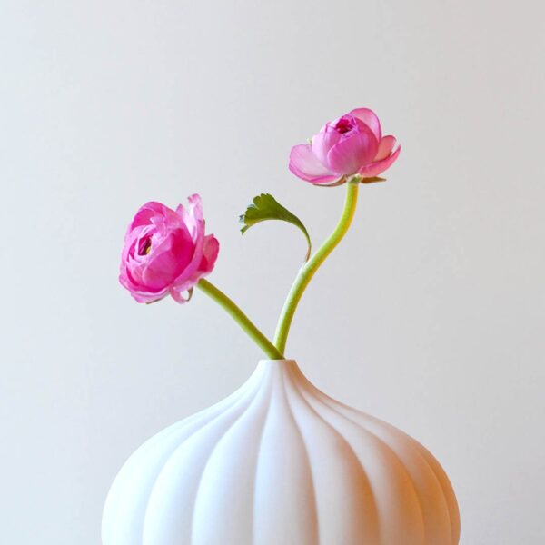Collection of 3 Textured Porcelain Vases - Image 3