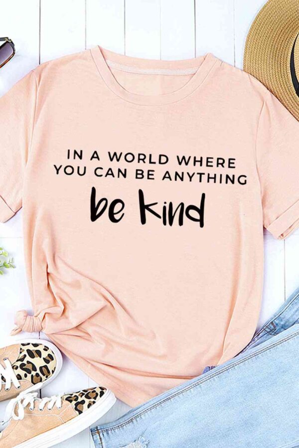 Slogan Graphic Cuffed Tee - Image 3