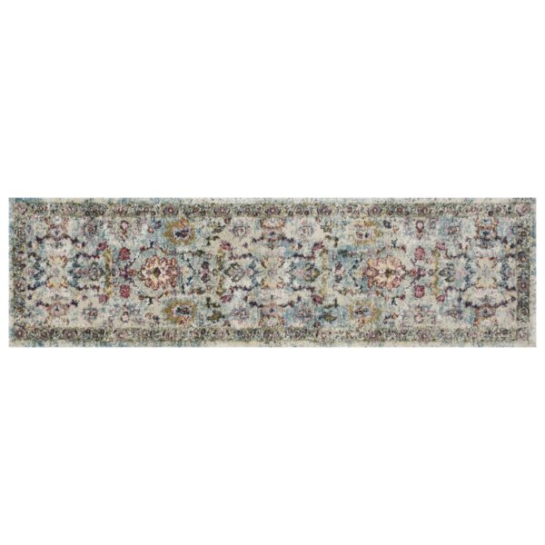 2' x 7' Runner Polypropylene Lt Blue Area Rug - Image 3
