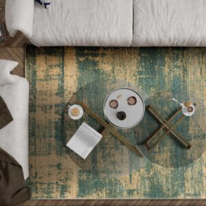 94" X 134" Seafoam Polypropylene Rug