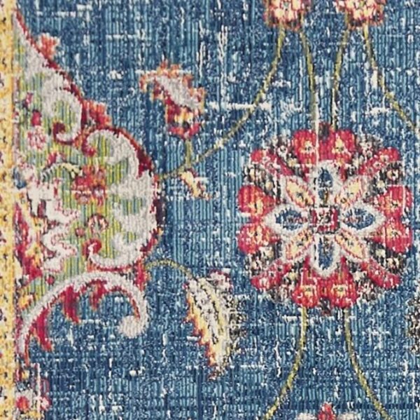 118" X 158" Blue Polypropylene Rug - Image 3