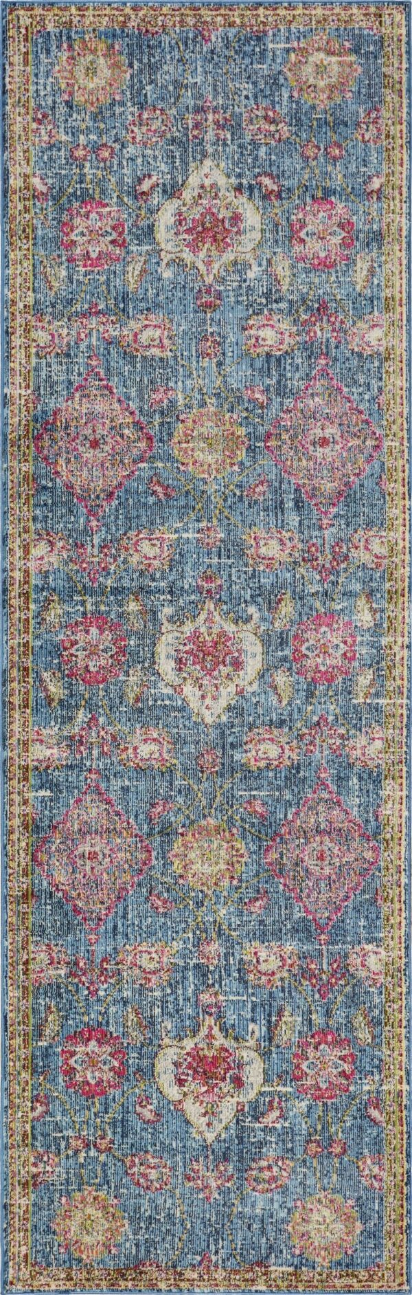 118" X 158" Blue Polypropylene Rug - Image 4