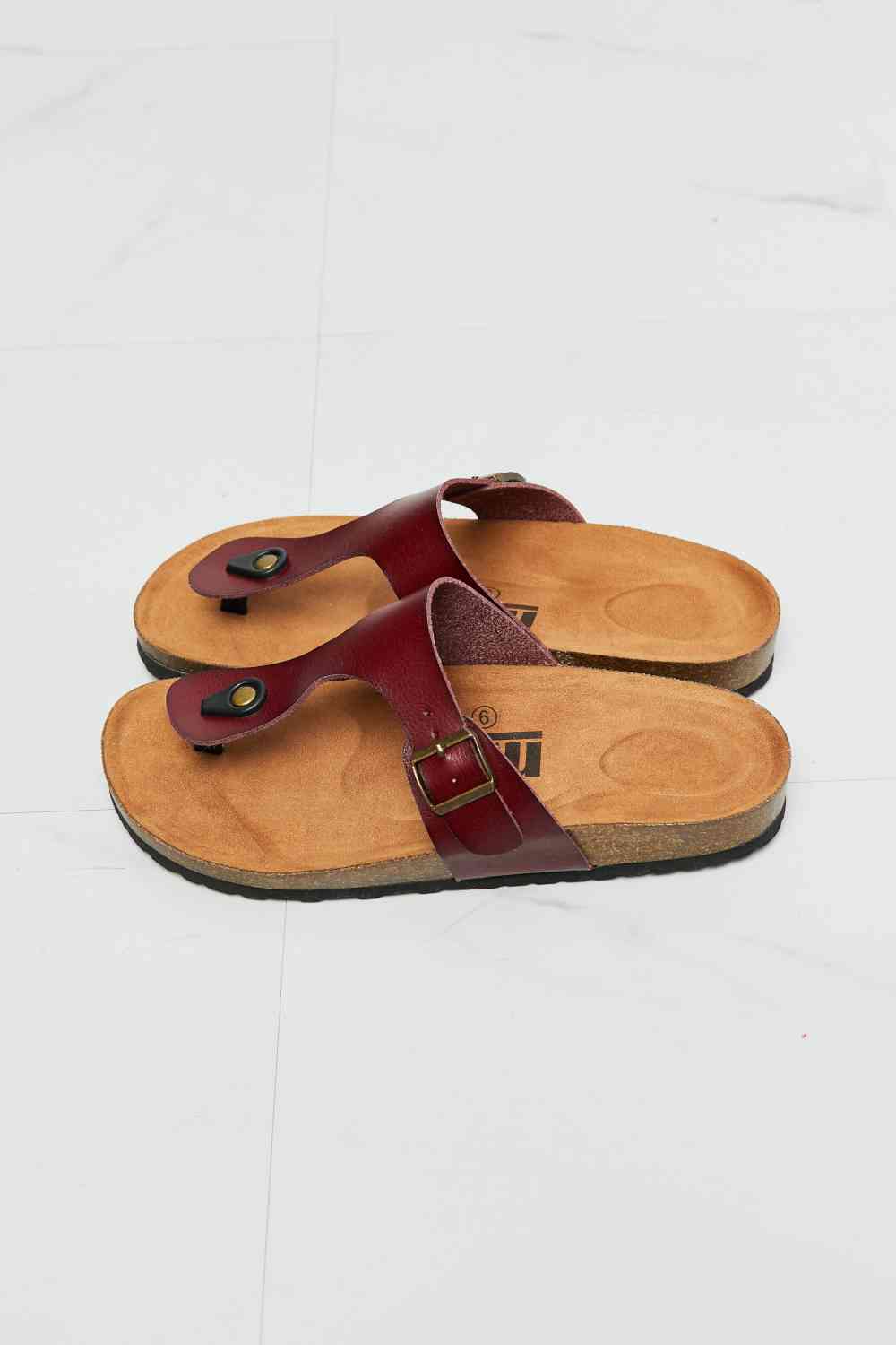 MMShoes Drift Away T-Strap Flip-Flop in Brown - Image 6