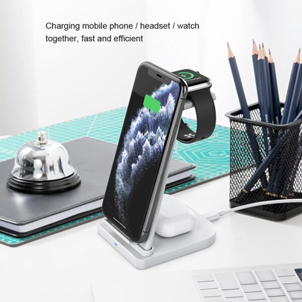 Wireless Charger with 3 in 1 Station Fast Stand for Apple Product SP - Image 4