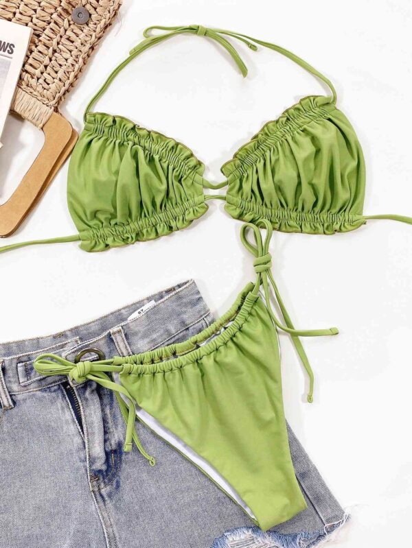 Frill Trill Halter Neck Bikini Set - Image 7