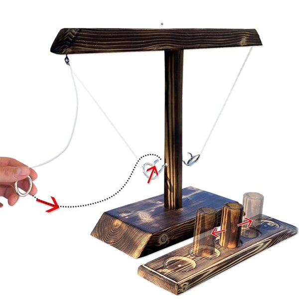 Wooden Ring Toss Game - Image 5