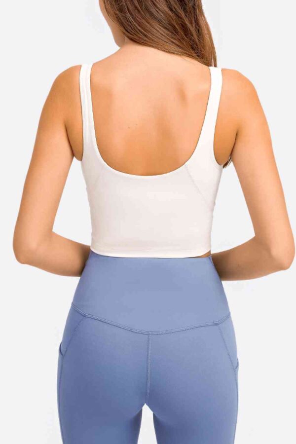 Deep V-Neck Crop Sports Bra - Image 16