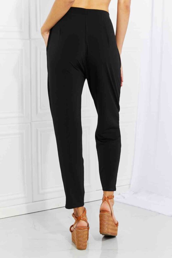 Zenana Pleated High Waist Pants with Side Pockets - Image 2