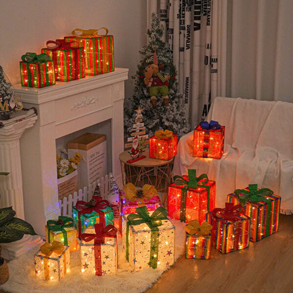 Luminous Christmas Gift Box Decoration - Image 3