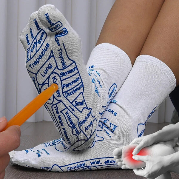 RefleSocks™ Acupressure Chart Socks - Image 2