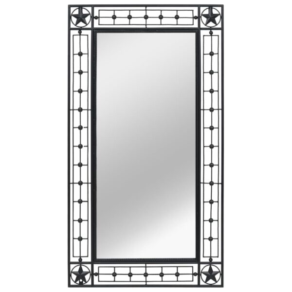 Wall Mirror Sunburst 31.4" Black - Image 2
