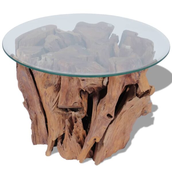 Coffee Table Solid Teak Driftwood 23.6" - Image 2