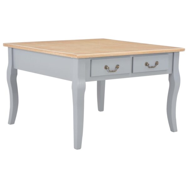 Coffee Table White 31.5"x31.5"x19.7" Wood - Image 3