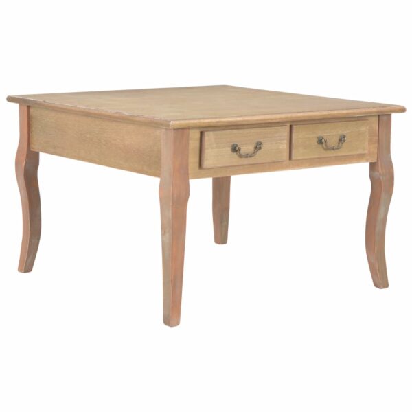 Coffee Table White 31.5"x31.5"x19.7" Wood - Image 5
