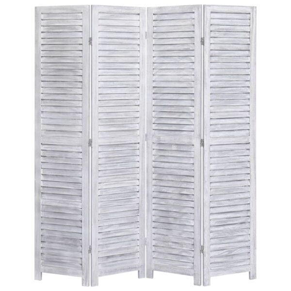 3-Panel Room Divider White 41.3"x64.7" Wood - Image 6