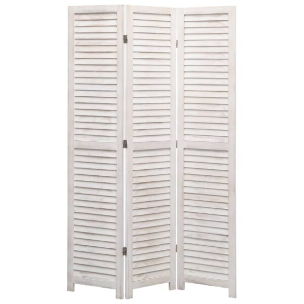3-Panel Room Divider White 41.3"x64.7" Wood - Image 9