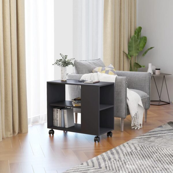 Side Table White 27.6"x13.8"x21.7" Chipboard - Image 3