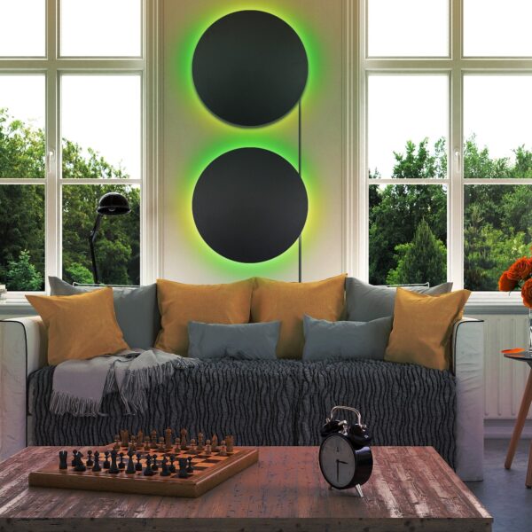 RGB Eclipse Circle Wall Lamp - Image 4