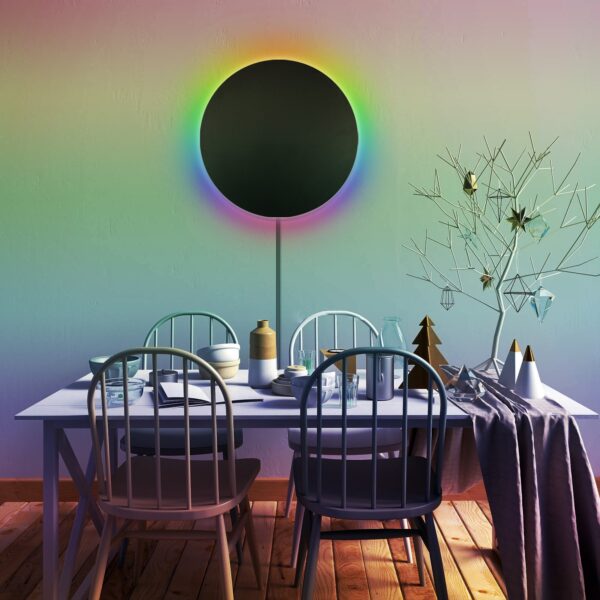RGB Eclipse Circle Wall Lamp - Image 6