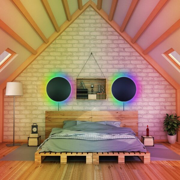 RGB Eclipse Circle Wall Lamp - Image 7
