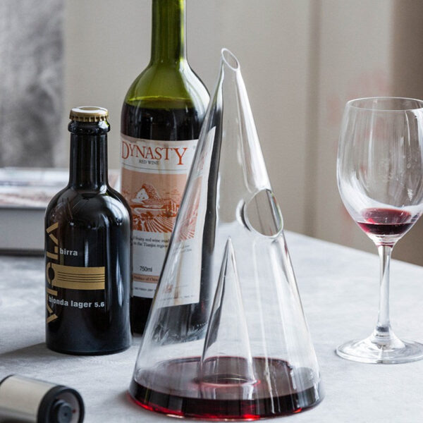 Creative Handmade Glass Wine Decanter Crystal Red - Image 3