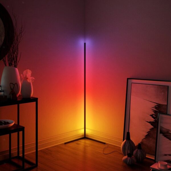 Corner Floor Lamp, Minimalist RGB LED Light - Image 13
