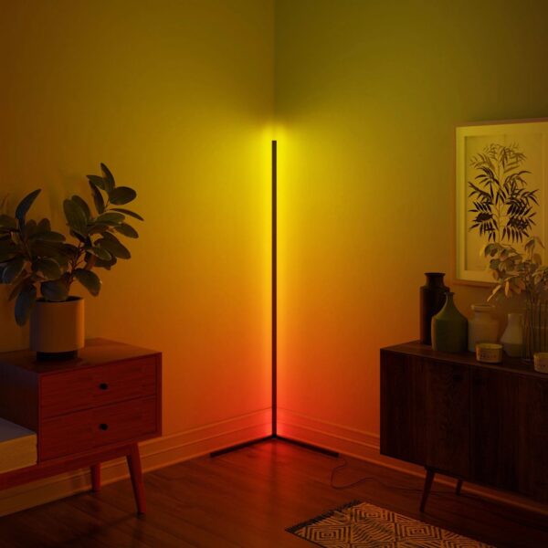 Corner Floor Lamp, Minimalist RGB LED Light - Image 6