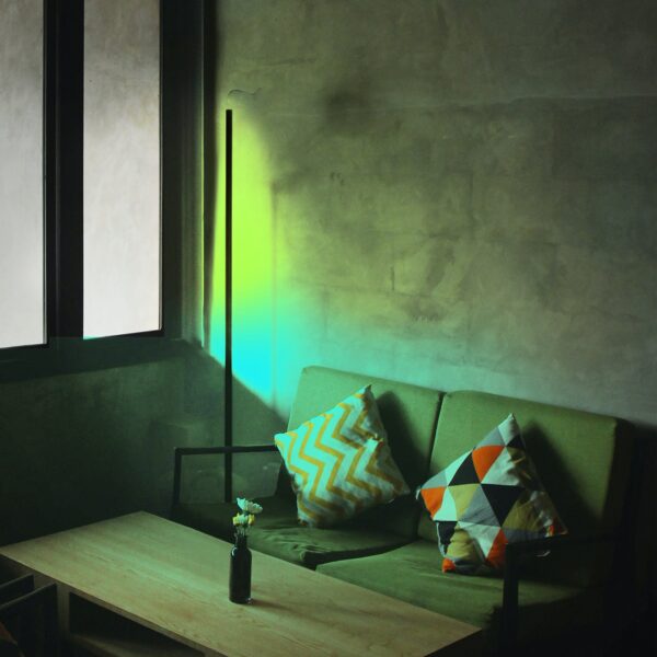 Corner Floor Lamp, Minimalist RGB LED Light - Image 9