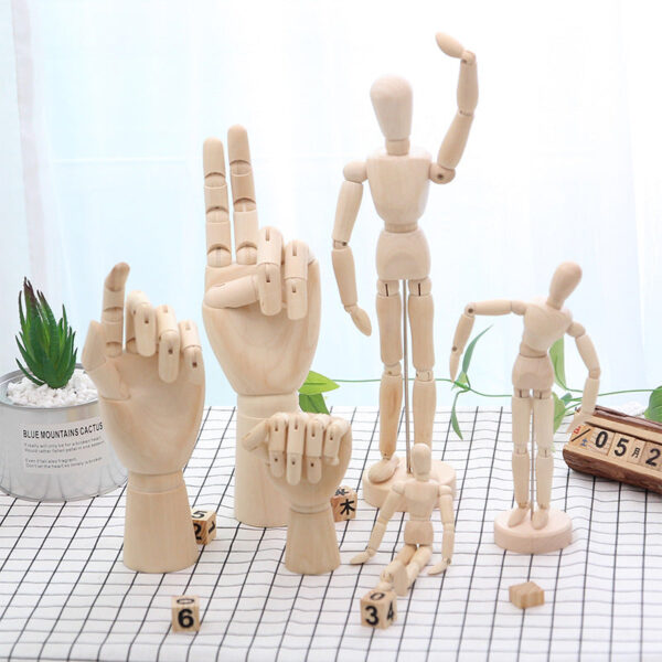 Flexible Mini Wooden Manikin - Image 2