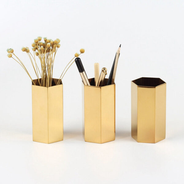 Electroplated Gold Vase