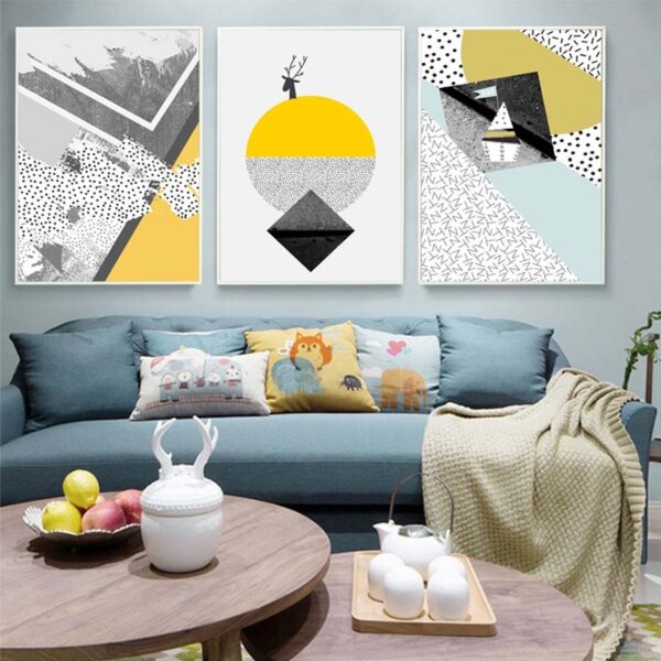Geometric Abstract Wall Art - Image 3
