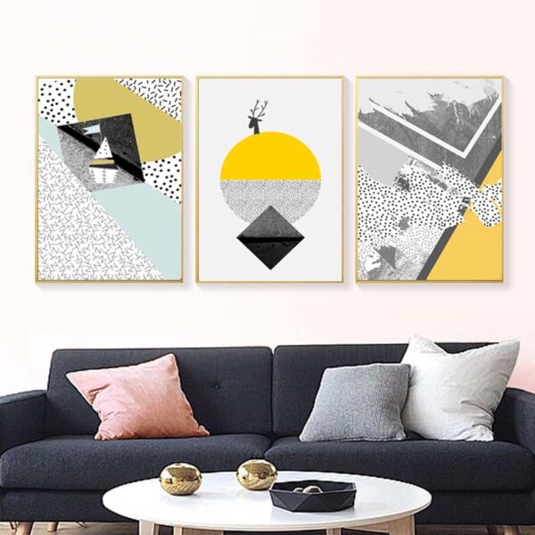 Geometric Abstract Wall Art - Image 4