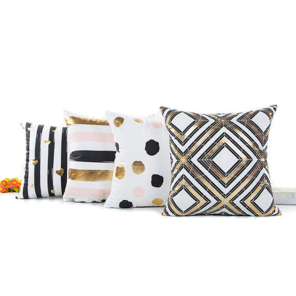 Gold Foil Pillow Cases Printing Pillow Case Sofa - Image 4