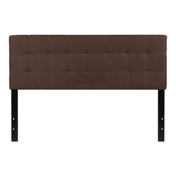 Bedford Tufted Upholstered Queen Size Headboard in Fabric - Image 10