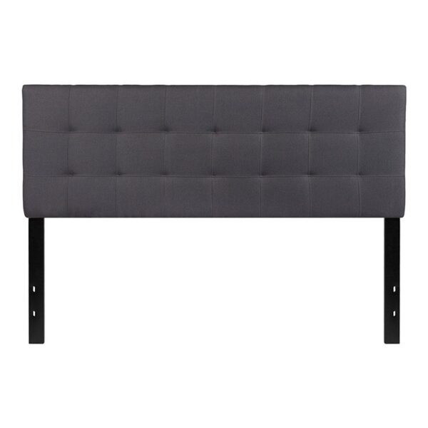 Bedford Tufted Upholstered Queen Size Headboard in Fabric - Image 11