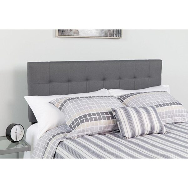 Bedford Tufted Upholstered Queen Size Headboard in Fabric - Image 35